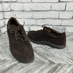 Rockport Brown Suede Leather Casual Shoes Womens 9.5 M Teacher Work Comfort